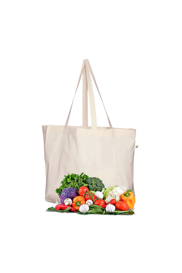 Organic Cotton Vegetable Bag with 6 Pockets