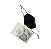 FACE MASK - REUSABLE | ANTIBACTERIAL | ANTI POLLUTION - S95 PK OF 1 - BLACK