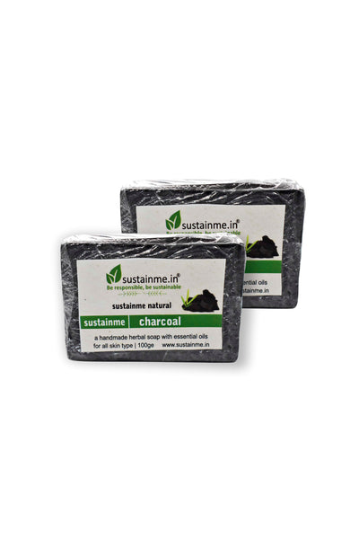 PURE CHARCOAL SOAP - PACK OF 2