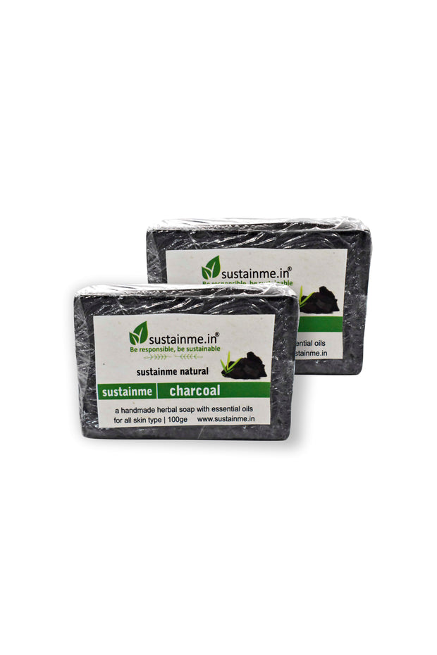 PURE CHARCOAL SOAP - PACK OF 2