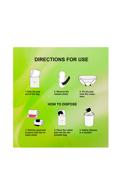 Biodegradable Sanitary Pads - Overflow 290 mm (Pack Of 10) – sustainme.in
