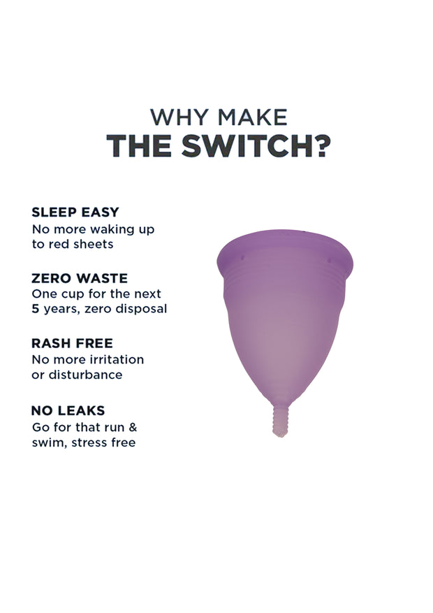 REUSABLE MENSTRUAL CUP - LARGE