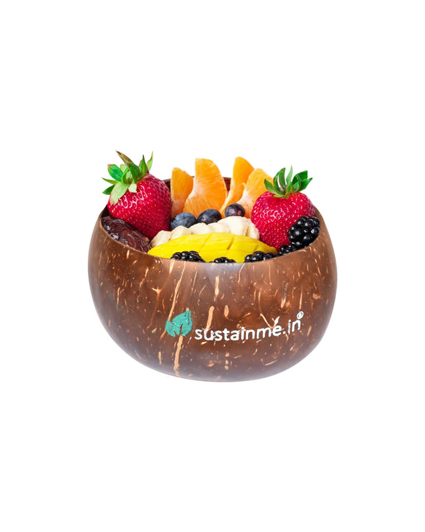 Jumbo Coconut Food Bowl with Spoon