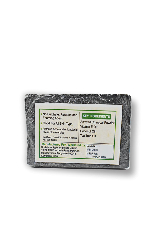 PURE CHARCOAL SOAP - PACK OF 2