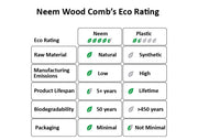 Neem Wood  Wide Tooth Comb