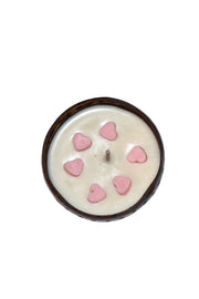 SOY WAX HANDMADE COCONUT SHELL CANDLE