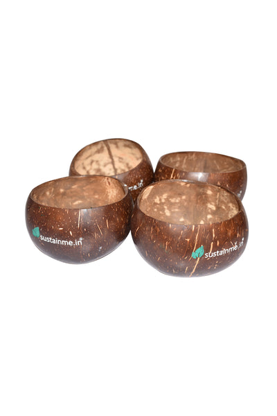 Jumbo Coconut Food Bowl (Set of 4)
