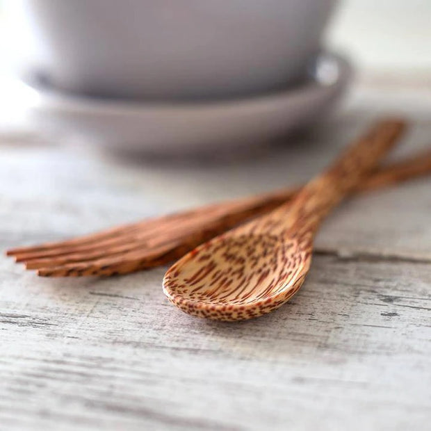 Coconut Wood Set of 1 (Spoon & Fork)