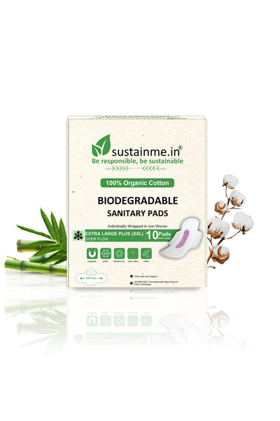 BIODEGRADABLE SANITARY PADS - HEAVY 330 MM (PACK OF 10)