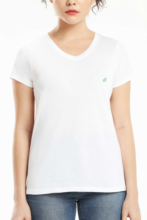 Pima Cotton Women T Shirt - White