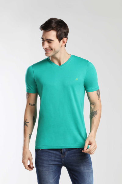 Pima Cotton Men T Shirt - Dark Green