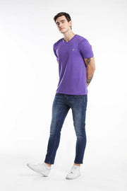 Pima Cotton Men T Shirt - Purple
