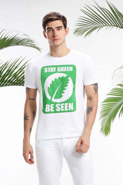 Stay Green, Be Seen Men T-shirt