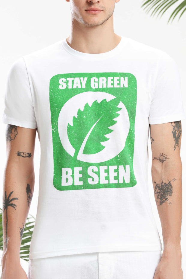 Stay Green, Be Seen Men T-shirt