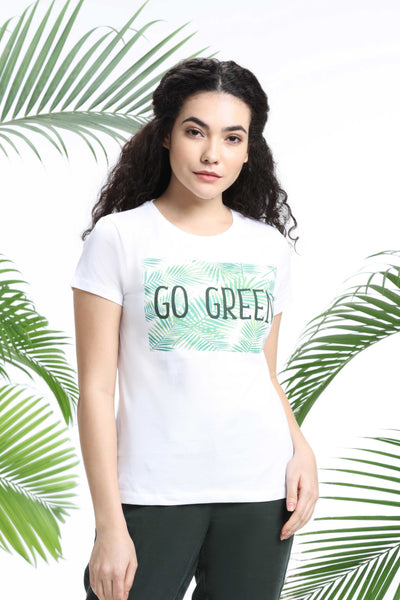 Go Green Womens T-Shirt