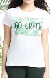 Go Green Womens T-Shirt