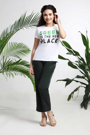 Green is the New Black womens T-shirt