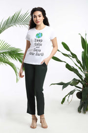 Keep Calm and Save our Earth Womens T-shirt