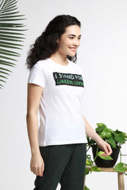 I Stand for Green Living Womens T-shirt