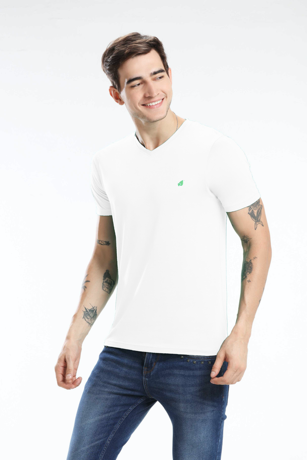 Pima Cotton Men T Shirt - White