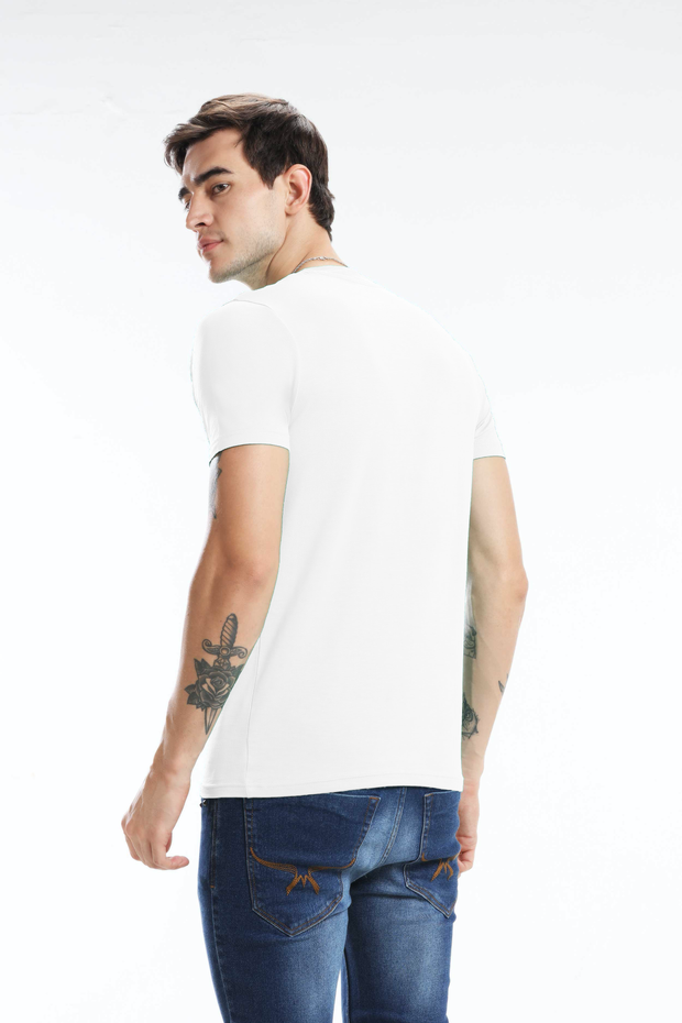 Pima Cotton Men T Shirt - White